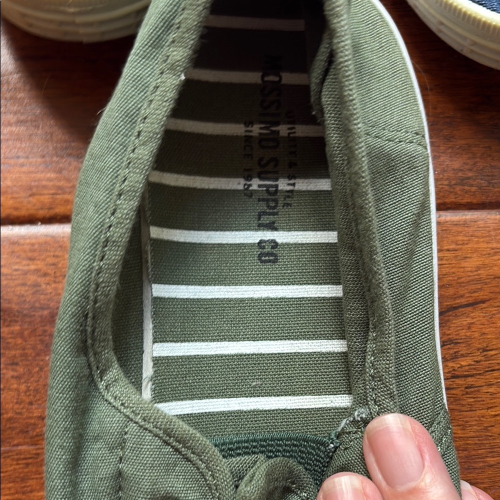 Women’s Canvas Shoes - Blue, Navy, Green, White - Picture 13 of 15